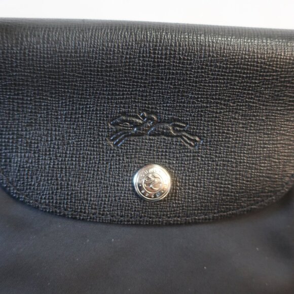 Authentic Womens Longchamp Paris Black Modele Depose Neo Crossbody Tote Handbag - Picture 5 of 16